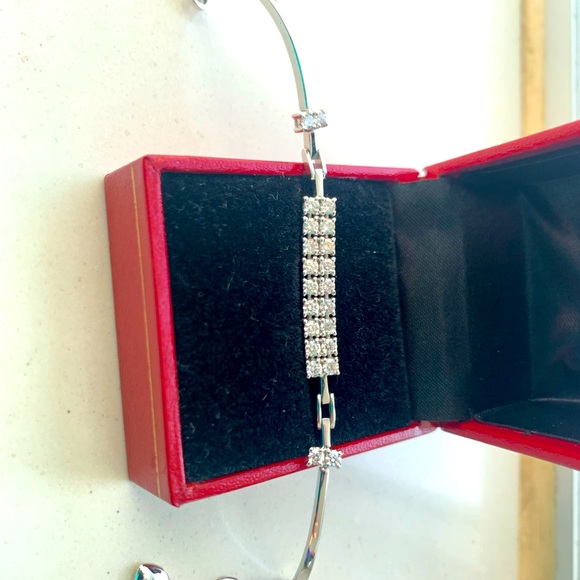 18k white gold Diamond bracelet - Picture 6 of 10